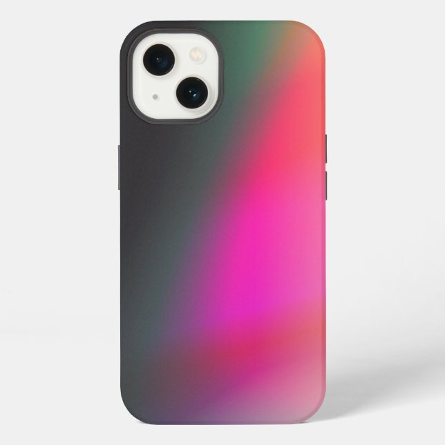 Kühler Gradient abstrakte Kunst iPhone Hülle (Rückseite)