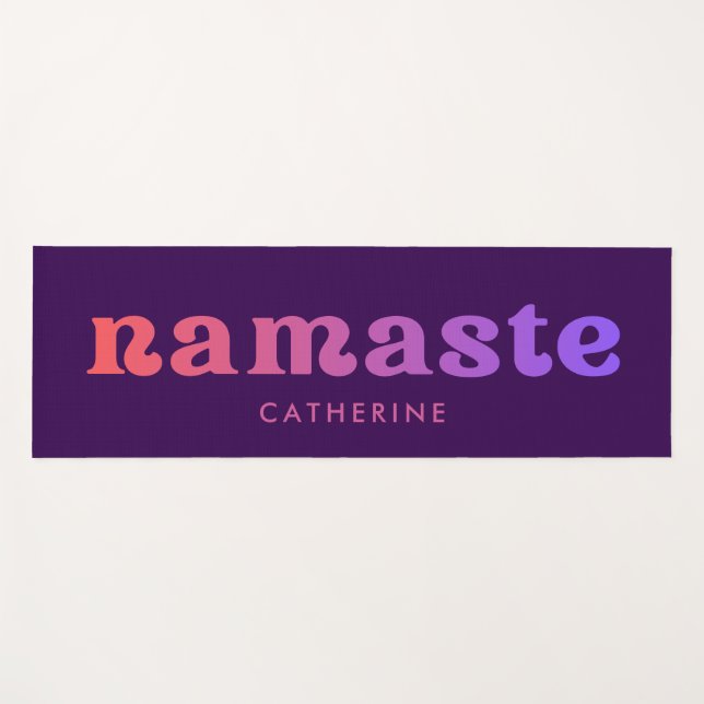 Kühler Gradient Namaste individuell  Yogamatte (Vorderseite (Horizontal))