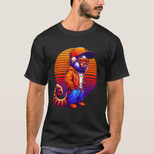 Kühler Marmoset moderner urbaner Stil Sonnenunterg T-Shirt