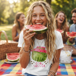 Kühler Sommer & lustige Wassermelone T-Shirt