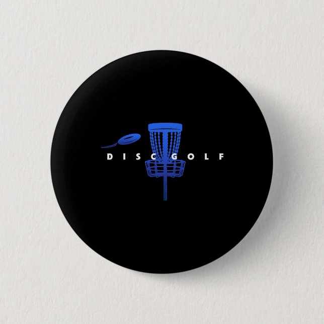Kühler stilisierter Disc Golf mit Sket und Disc -  Button (Vorderseite)