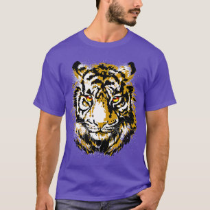 Kühler Tigerkopf Realistische Tigeraugen T-Shirt