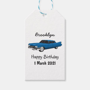 Kühles Blau 1959 Klassiker Geschenkanhänger