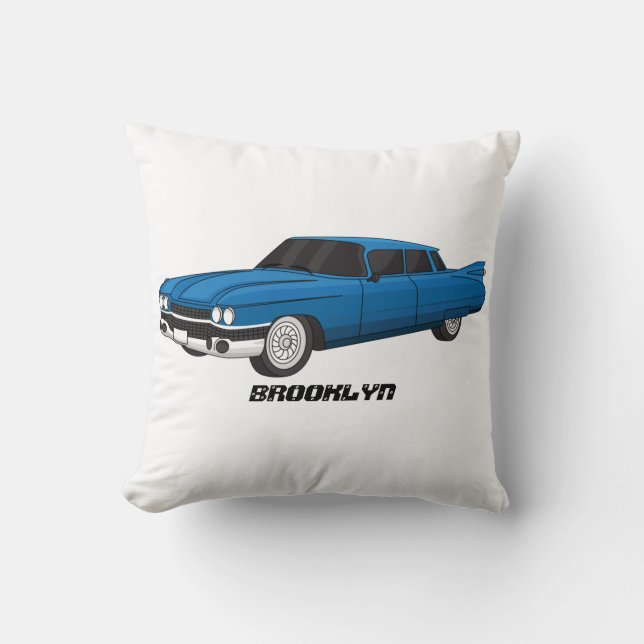 Kühles Blau 1959 Klassiker Kissen (Vorderseite)