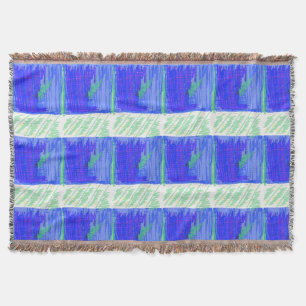 Kühles Blaues Maritimes Abstrakt Decke