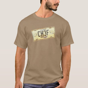 Kühles Chef verwittertes rostiges Auto Zulassungsn T-Shirt