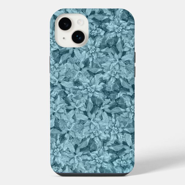 Kühles Frostlaub-Türkis iPhone Hülle (Rückseite)