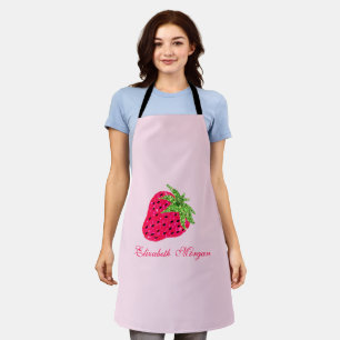 Kühles Glitter Erdbeere Rosa Schürze