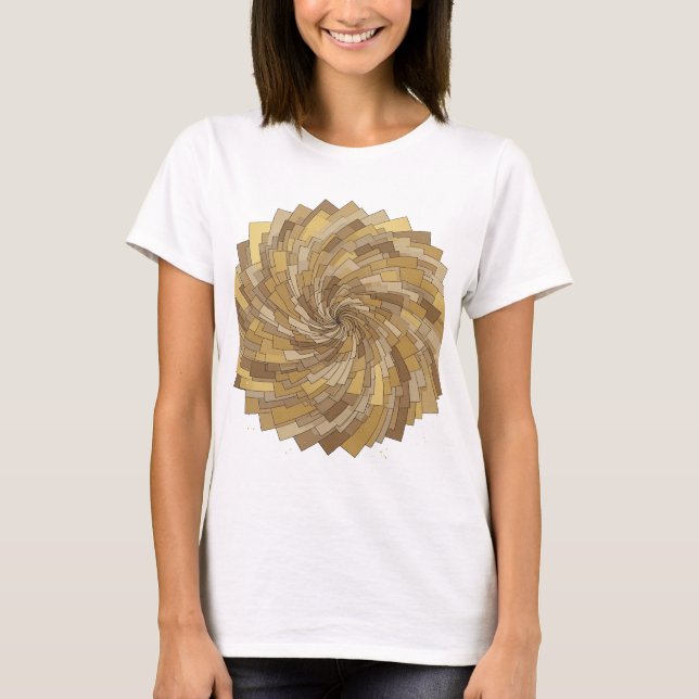 Kühles Grau ABSTRACTE KUNST Abstrakte Gestaltung T-Shirt (Vorderseite)
