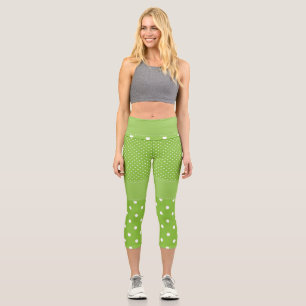 Kühles Grün Capri Leggings