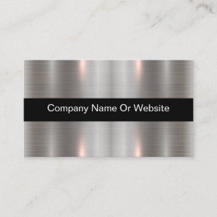 Kühles Metall-Look Geschäftskarten-Template Visitenkarte