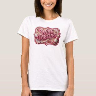 Kühles Pink WEINPROBEWEAR Kunst T-Shirt