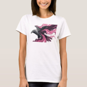 Kühles rosa abstraktes Adler-T-Shirt nach Maß T-Shirt