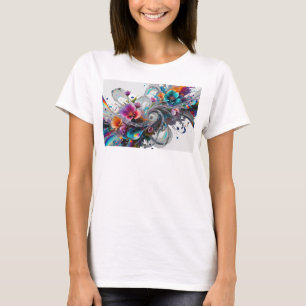 Kühles Silber ABSTRACT ART Fashion Print T-Shirt