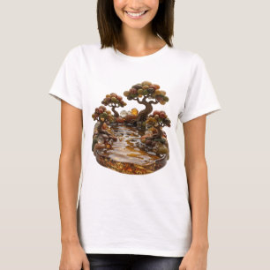 Kühles Silber ABSTRACT ART Statement T-Shirt v2