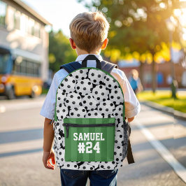Kühles Sport-Soccerfeld personalisierte Nummer Bedruckter Rucksack