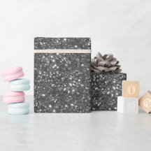 Kühles Stahlgrau Feines graues Glittermuster