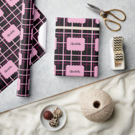 Kühles Streifenmuster Geschenkpapier