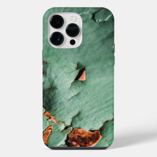 Kühles türkisbraunes rostiges Metall iPhone Hülle