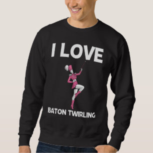 Kühles Wirbeln für Männer Frauen Baton-Twirling Tw Sweatshirt