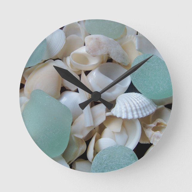 Kühlglas Runde Wanduhr (Vorderseite)