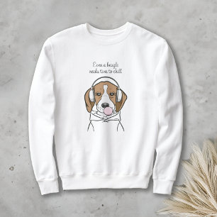 Kühlhund mit Bubblegum Funny Beagle Sweatshirt