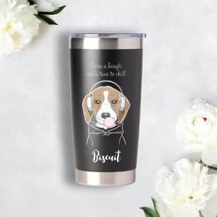 Kühlhund mit Bubblegum Funny Beagle Thermobecher