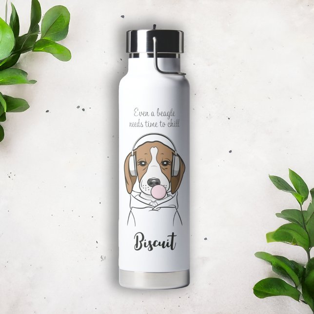 Kühlhund mit Bubblegum Funny Beagle Trinkflasche (Von Creator hochgeladen)