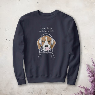 Kühlhund mit Bubblegum Niedlich Funny Beagle Sweatshirt