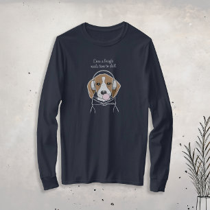 Kühlhund mit Bubblegum Niedlich Funny Beagle T-Shirt
