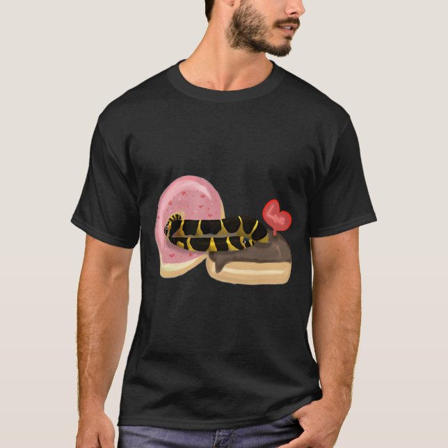 Kuhli Loach in Donuts T-Shirt (Vorderseite)