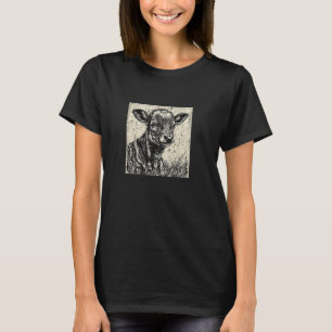 Kuhliebhaber, Babykalb, Hübsch Boho Cottagecore Sc T-Shirt