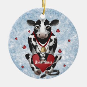 Kuhliebhaber keramik ornament