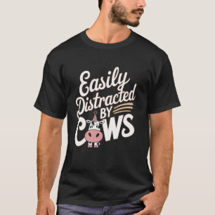 Kuhliebhaber Witze Männer Frauen Leicht Ablenkbar T-Shirt