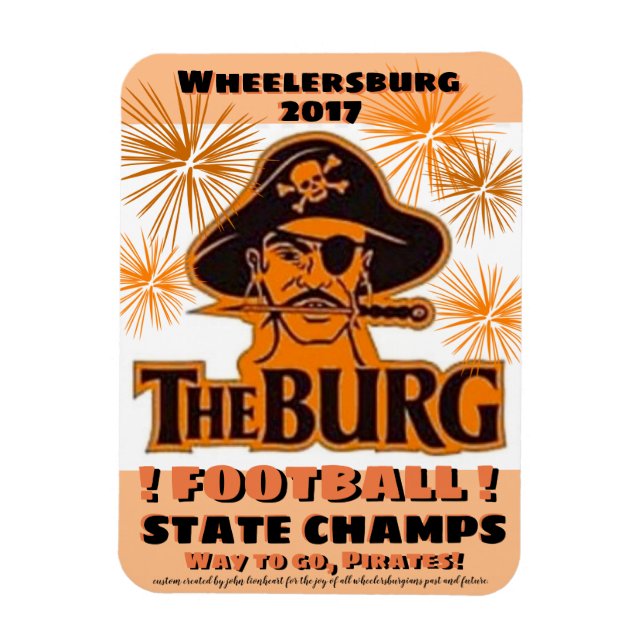 Kühlschrank-Magnet für Staat-Fußballsieger - Magnet (Vertikal)