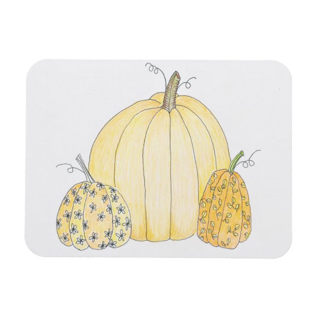 Kühlschrank Magnet Pumpkin Trio (Horizontal)