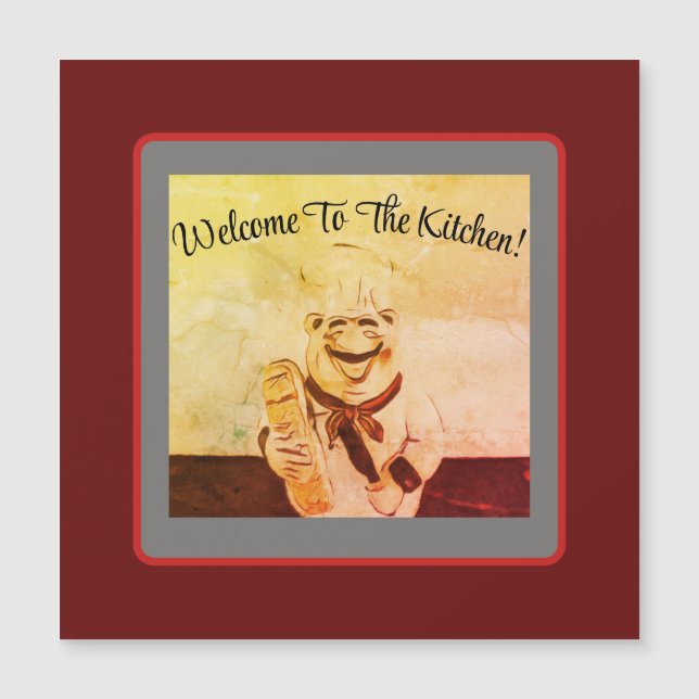 Kühlschrank-Magnetkarte Magnetkarte (Vorderseite)