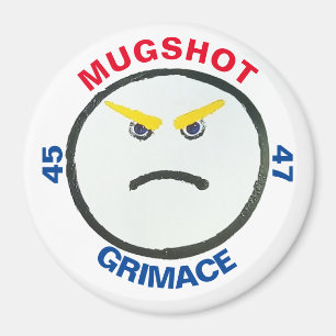 Kühlschrank-Taste GRIMACE MUGSHOT Magnet