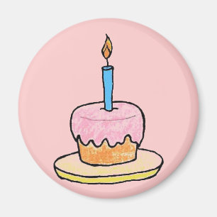 Kühlschrankmagnet "Birthday Cupcake" Magnet