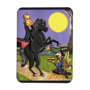 Kühlschrankmagnet des kopflosen Horsemans Ichabod Magnet