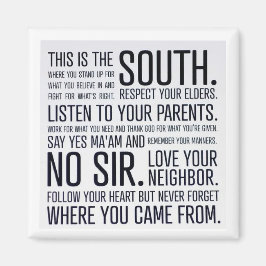 Kühlschrankmagnet des Südmanifests Magnet