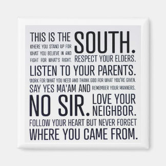 Kühlschrankmagnet des Südmanifests Magnet