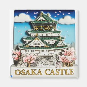 Kühlschrankmagnet Design Prompt (Burg Osaka): Magnet