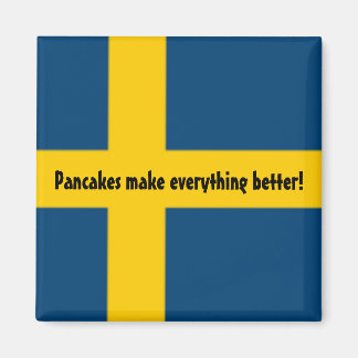 Kühlschrankmagnet für die schwedische Flagge - Pfa Magnet