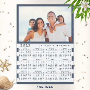 Kühlschrankmagnet Kalender 2025 in spanischer Spra Magnetkarte