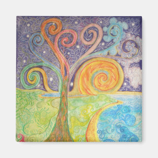 Kühlschrankmagnet mit farbenprächtiger Fantasy Lan Magnet