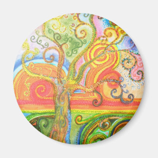 Kühlschrankmagnet mit Psychedelic Tree Design Magnet