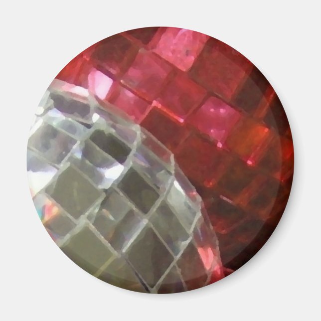 Kühlschrankmagnet Red Baubles Magnet (Vorne)
