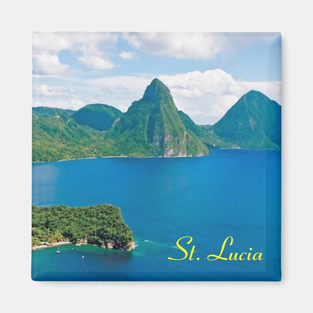 Kühlschrankmagnet St. Lucia Magnet (Vorne)