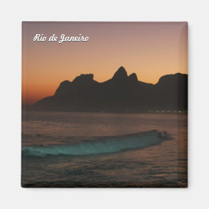 Kühlschrankmagnet "Sunset in Rio de Janeiro" Magnet